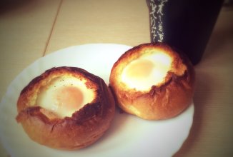 Яичница в булочке