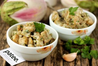 Закуска из баклажанов с чесноком