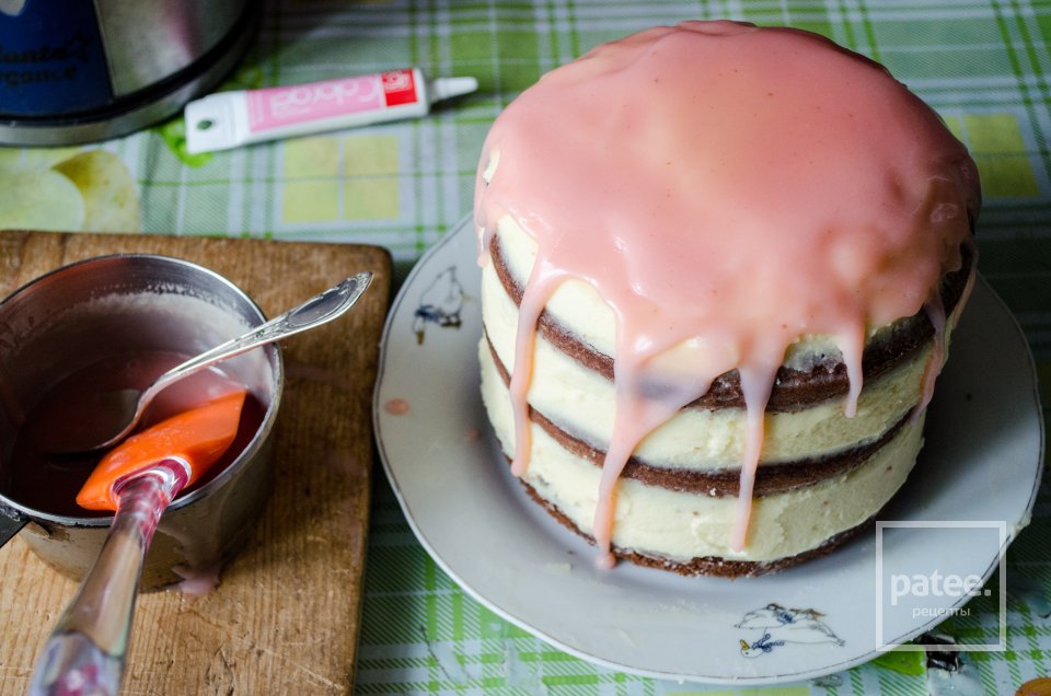 Голый торт с глазурью - Шаг 4