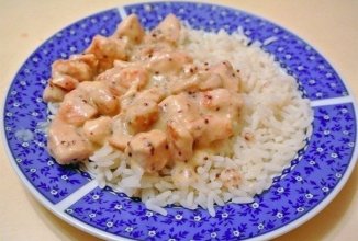 Курица в сметанно -горчичном соусе