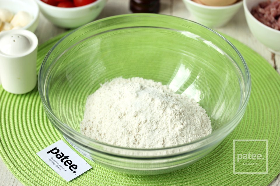 Киш с фрикадельками и сыром моцареллой - Шаг 2