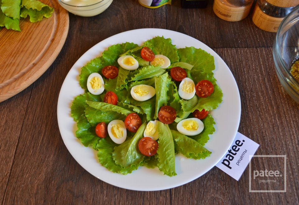 Салат с моцареллой и помидорами черри - Шаг 12