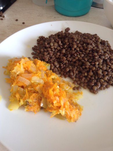 Чечевица с тушёными овощами!