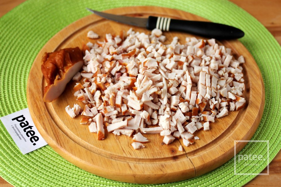 Окрошка с копчёной курицей - Шаг 4