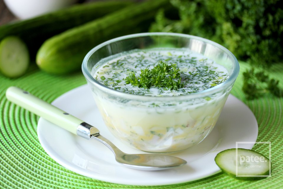 Окрошка с копчёной курицей - Шаг 17