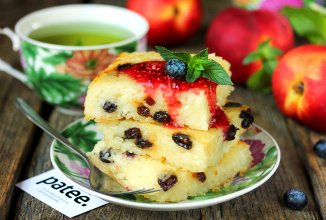 Творожная запеканка с вермишелью