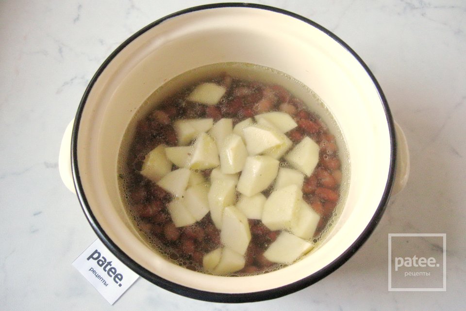 Фасолевый суп с сосисками - Шаг 8