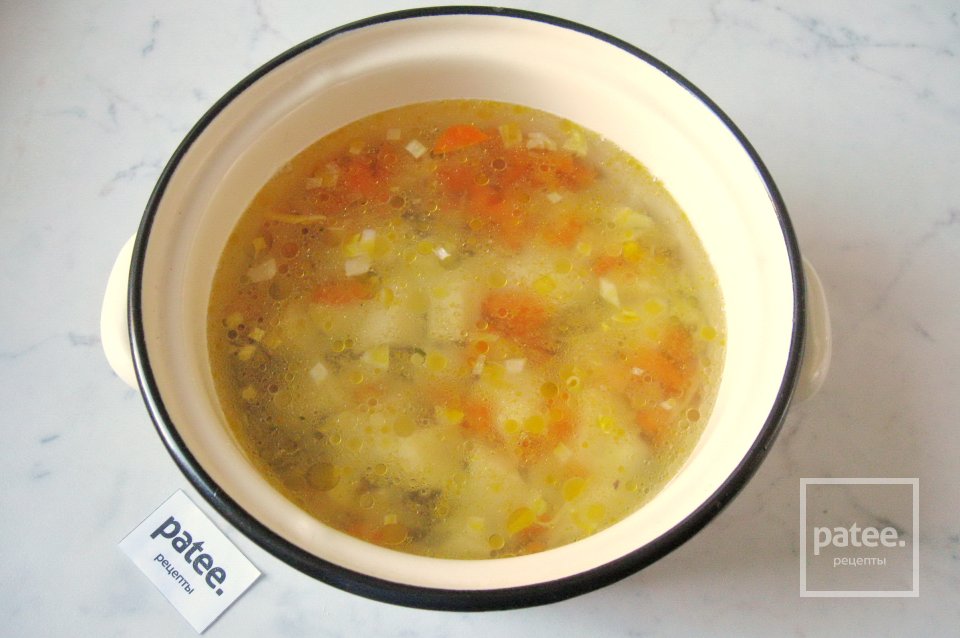 Фасолевый суп с сосисками - Шаг 10