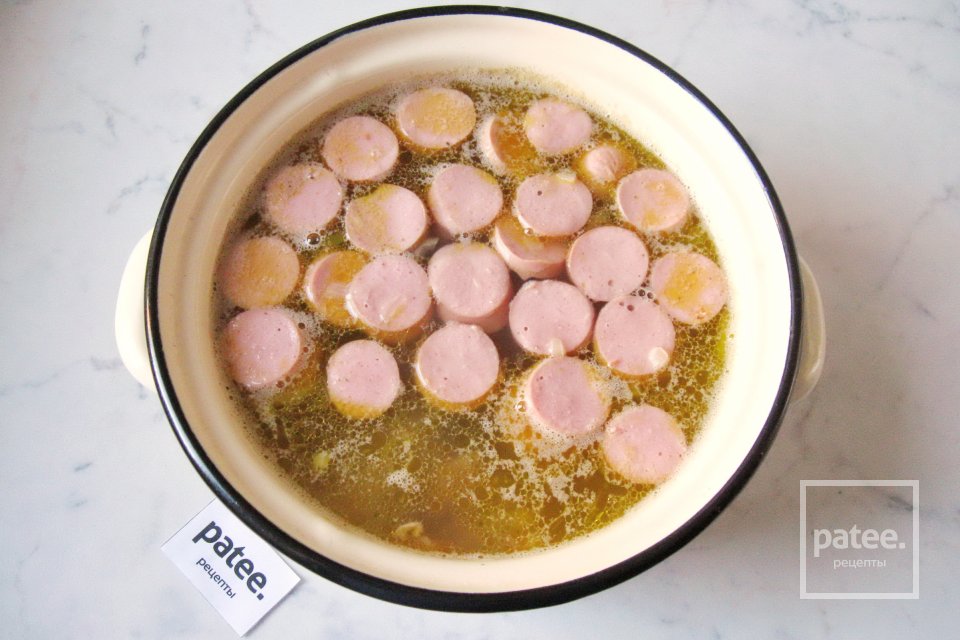 Фасолевый суп с сосисками - Шаг 12