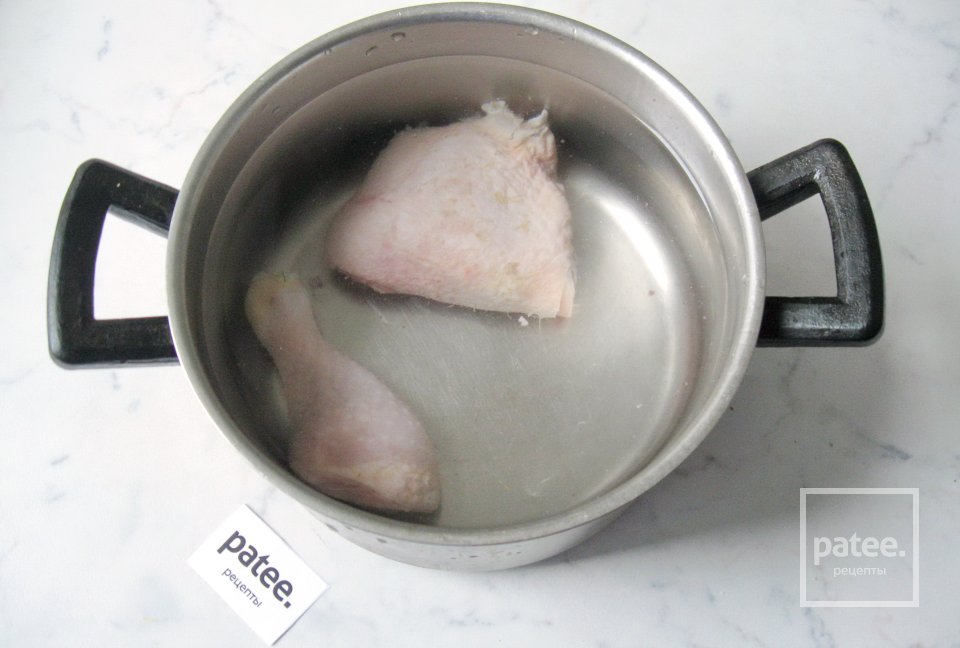 Блинные мешочки с курицей и грибами - Шаг 8