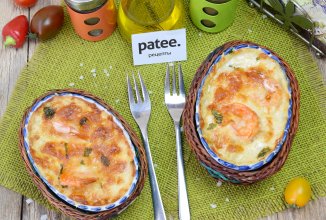 Жульен из морепродуктов с грибами