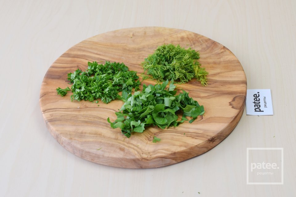 Вегетарианская окрошка на йогурте - Шаг 5