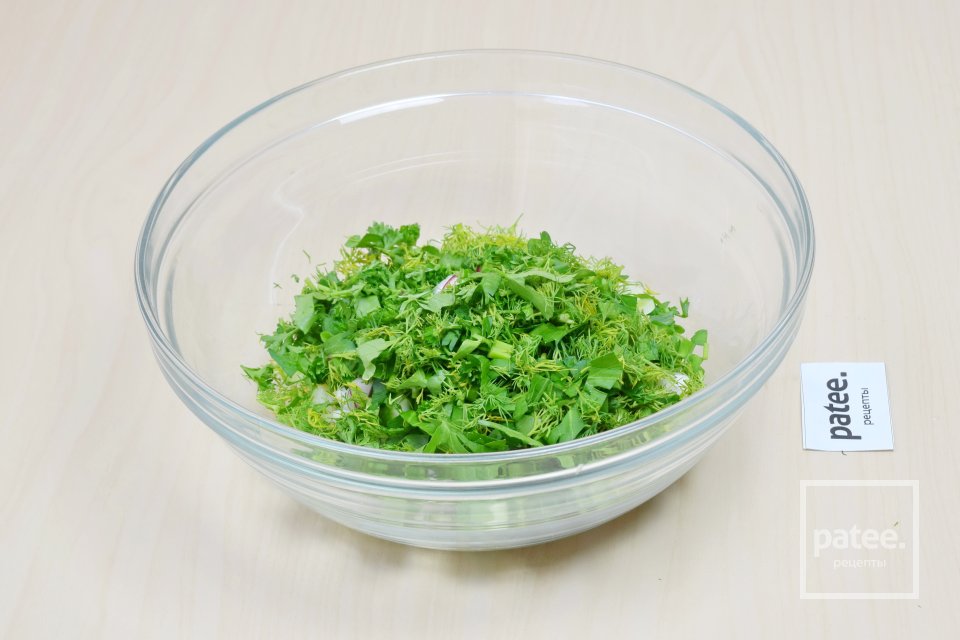 Вегетарианская окрошка на йогурте - Шаг 6