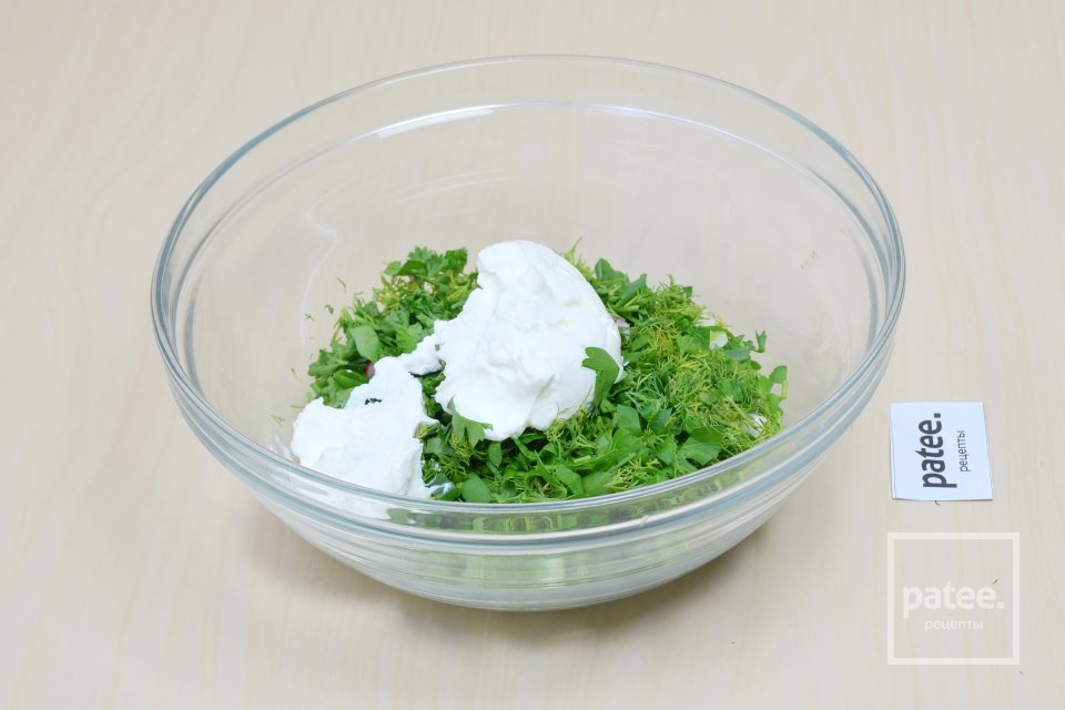 Вегетарианская окрошка на йогурте - Шаг 7