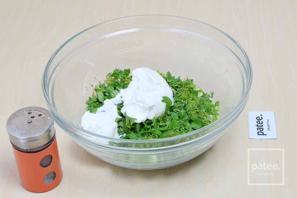 Вегетарианская окрошка на йогурте - Шаг 8