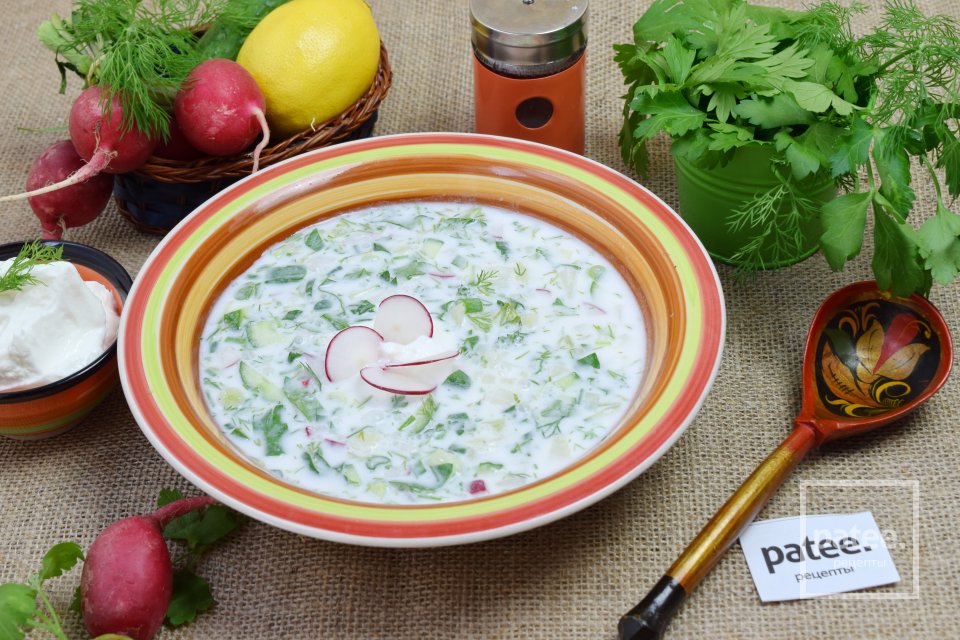 Вегетарианская окрошка на йогурте - Шаг 11