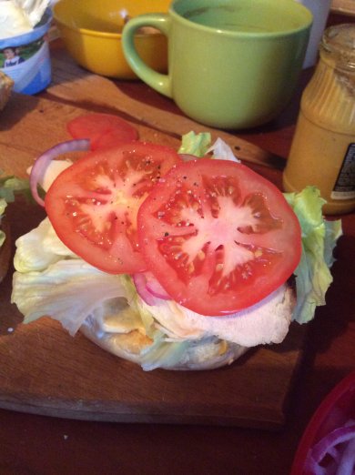 Сендвич с курицей и яйцом - Шаг 6