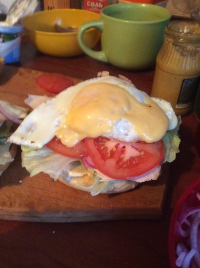 Сендвич с курицей и яйцом - Шаг 7