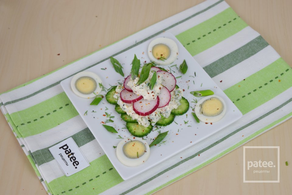 Салат из редиса и огурца - Шаг 17