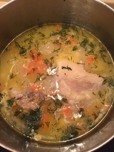Суп из домашней курицы