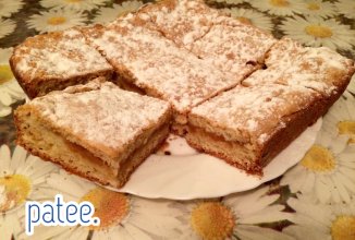 Мягкое печенье с яблочной начинкой.