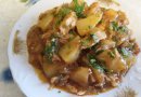 Тушеная картошка с курицей