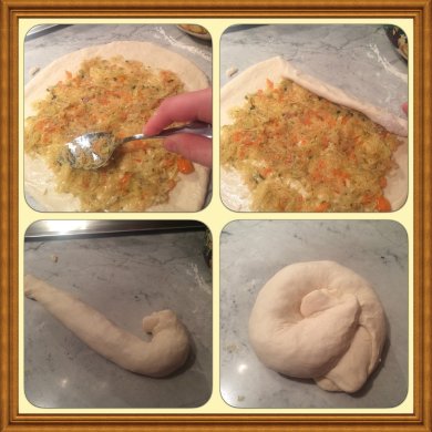 "Плачинта" ( пироги) с квашеной капустой. - Шаг 4