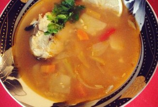 Рыбный суп со скумбрией