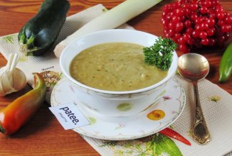 Суп-пюре из баклажана и цуккини