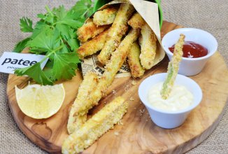 Запеченные цуккини в чесночно-пармезановой панировке