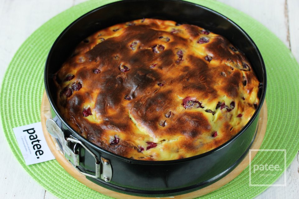 Брауни с творогом и вишней - Шаг 20