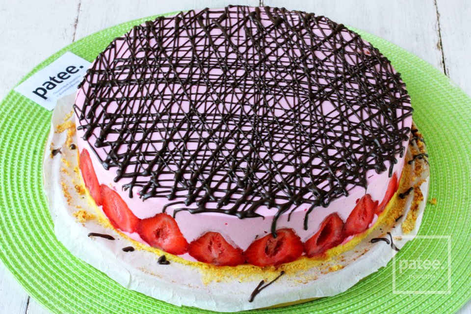 Торт Птичье молоко с клубникой - Шаг 21