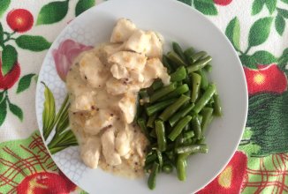 Курица в сметанно-горчичном соусе