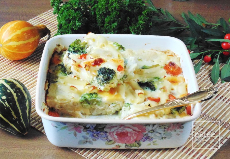 Запеканка с макаронами, сыром и капустой - Шаг 17