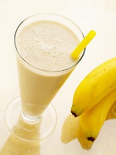 Молочный банановый коктель