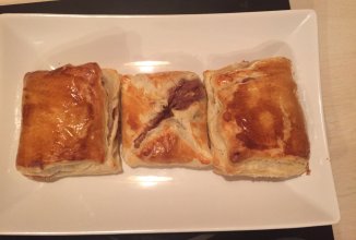 Слойки с шоколадно-лимонно-творожной начинкой