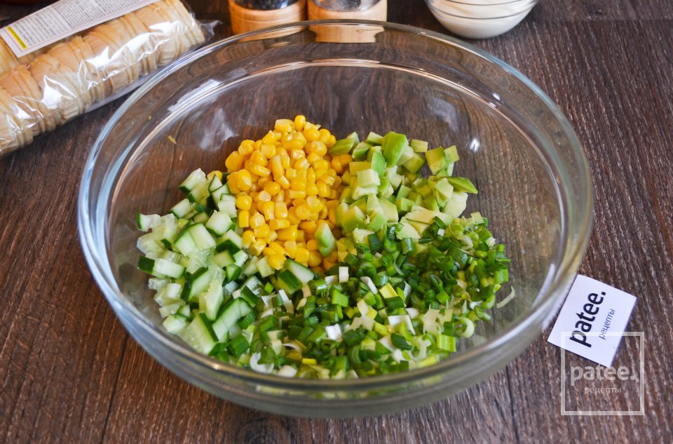 Закусочные тарталетки с салатом из авокадо - Шаг 7