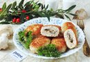 Котлеты из индейки с сыром и грибами
