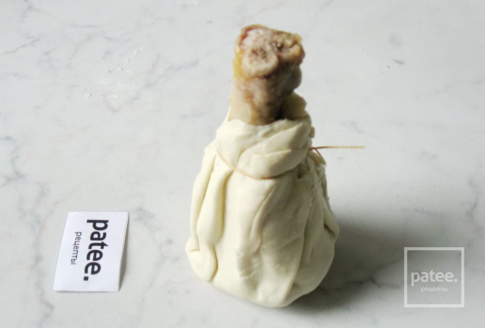 Куриные голени с капустой и грибами в мешочках - Шаг 10