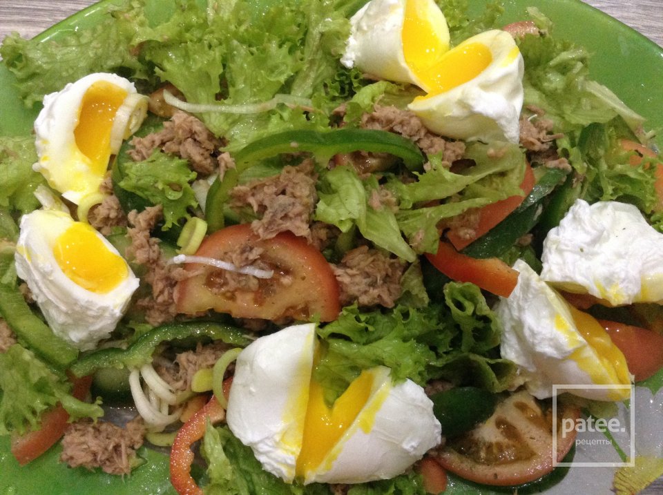 Салат с консервированным тунцом - Шаг 4