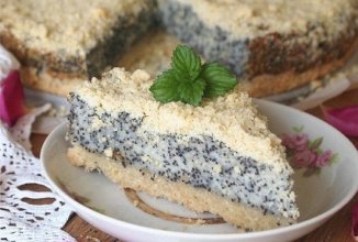 Творожно-маковый пирог