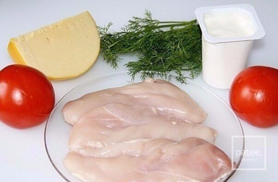 Куриная отбивная с помидором . - Шаг 1