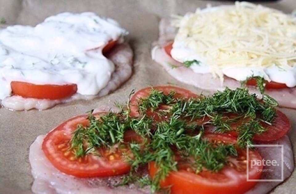 Куриная отбивная с помидором . - Шаг 2