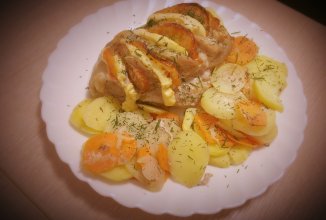 Гармошка из свинины "для двоих"