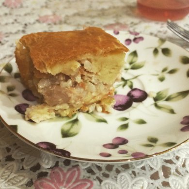 Заливной пирог с сёмгой и рисом - Шаг 3