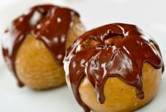 Печеные яблоки в шоколаде