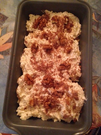 Творожная запеканка с фруктами, шоколадом и орехами - Шаг 5