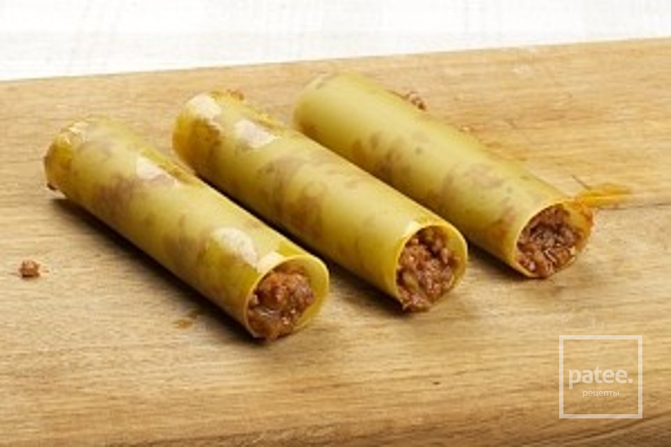 Каннеллони с мясом. - Шаг 2