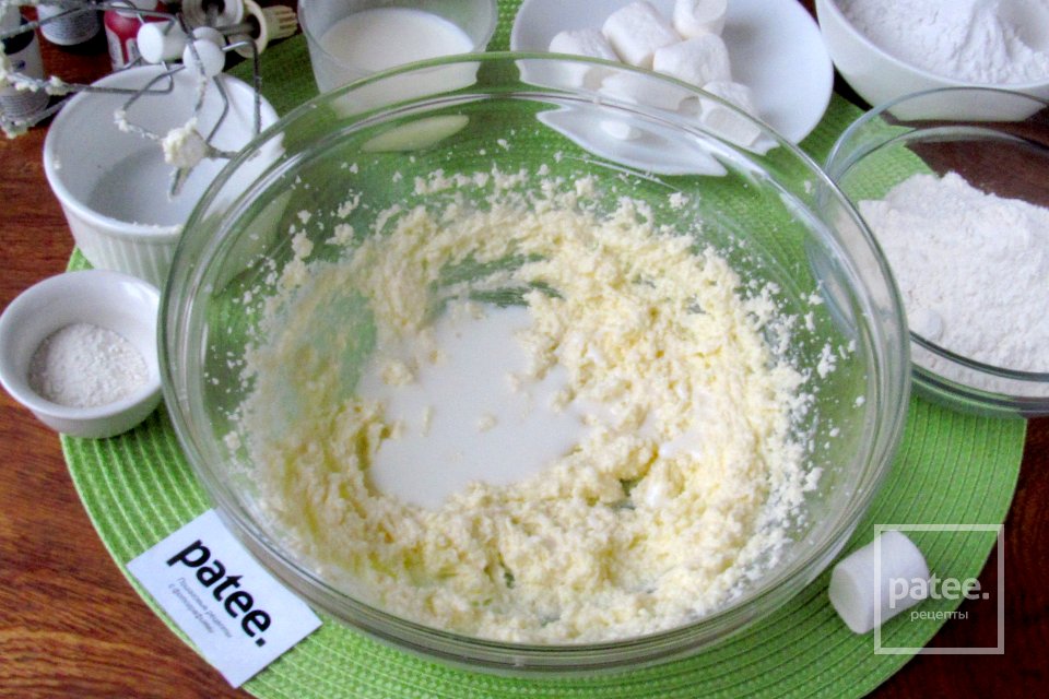 Новогоднее печенье Тающие снеговики - Шаг 5