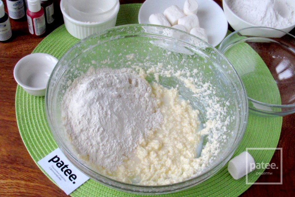 Новогоднее печенье Тающие снеговики - Шаг 6